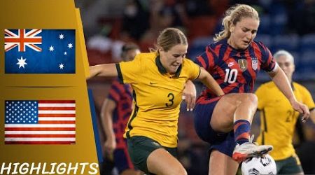 Australia vs USA | Friendly International Women - Highlights All Goals 30/11/21 Game 2