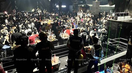 Pattaya nightclub raided, 39 patrons busted for drug use