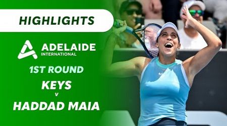 Madison Keys v Beatriz Haddad Maia - Adelaide International Highlights | Wide World of Sports