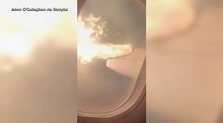 WATCH: Video shows Air Canada plane’s wing engulfed in flames