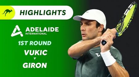 Aleksander Vukic v Marcos Giron - Adelaide International Highlights | Wide World of Sports