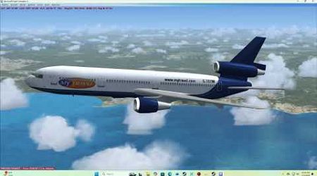 FSX AI My Travel airways DC-10 departs Phuket for Manchester UK.