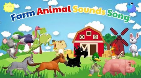 Farm Animal Sounds Song | Animal Sounds Song for Kids | Kids TV Education