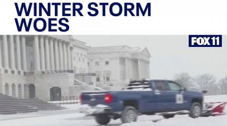 Winter storm shuts down federal government