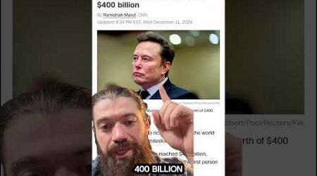 Elon Musk Is Now Worth $400B