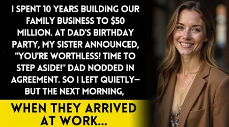 I Grew Our Family Business to $50M, Then My Sister Called Me &#39;Worthless&#39;The Next Day Changed Every..