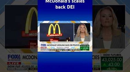 McDonald’s becomes latest company to roll back DEI policies #shorts