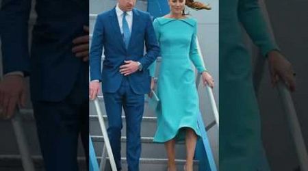 William &amp; Catherine arriving at Lynden Pindling International Airport in Nassau, Bahamas’ capital