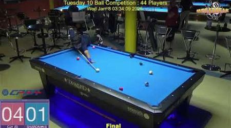 Tuesday 10 Ball Competition : 07/01/25