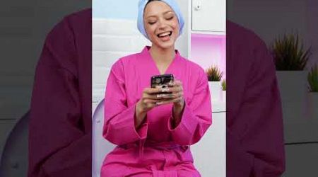 A cool towel to dry your hair while you do your business after a shower 