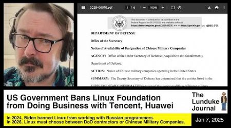 US Government Bans Linux Foundation from Doing Business with Tencent, Huawei