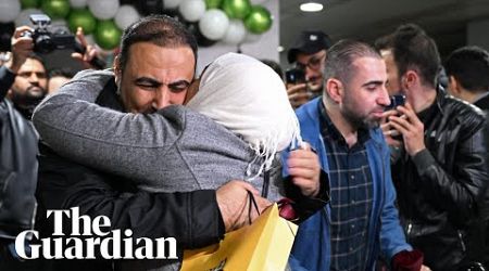 Scenes of joy in Syria as first international flight since fall of Assad lands at Damascus airport