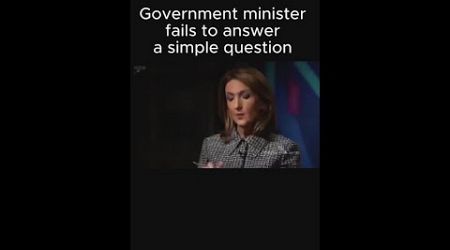 Government Minister FAILS to Answer This Simple Question...