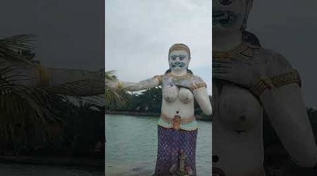 Mermaid Statue at Big Buddah Temple In Koh Samui