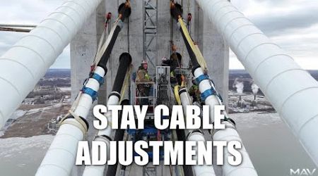 Stay Cable Adjustments | Gordie Howe International Bridge