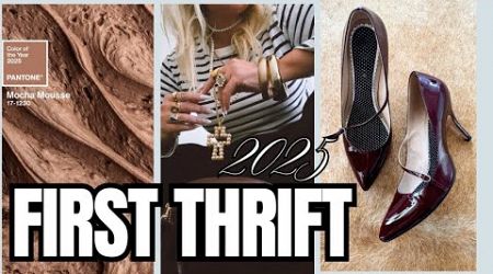 First thrift of 2025 | Musing on the Trends | Creating our own ♻️