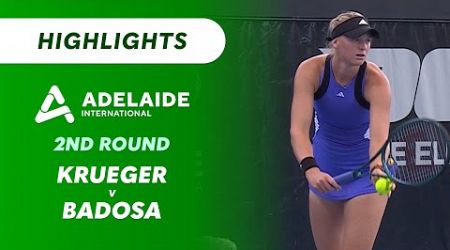 Ashlyn Krueger v Paula Badosa - Adelaide International Highlights | Wide World of Sports