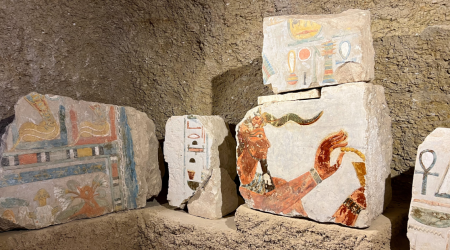 Egypt uncovers blocks from 18th dynasty Queen Hatshepsut temple