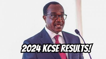 LIVE!! 2024 KCSE RESULTS! Education CS Ogamba Announcing Secondary School Exams Results!