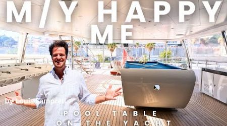 M/Y HAPPY ME. Motor Yacht with POOL Table. HOW? Luxury Yacht Charter VACATION by Louis.