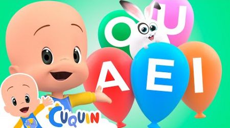 Learn the Vowels with Cuquin&#39;s balloons | Cleo &amp; Cuquin | Toddlers | Education