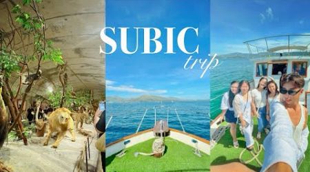 trip to subic ♡₊˚•. | zoobic safari + yacht cruise