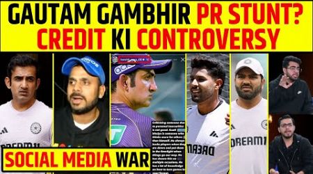 GAUTAM GAMBHIR HAI CREDIT STEALER? NEW CONTROVERSY STARTS, KKR PLAYERS KE BICH SOCIAL MEDIA WAR