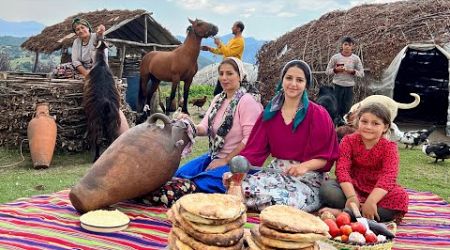 Exploring Iran&#39;s Nomadic Lifestyle: Milking Cows And Making Butter On The Grasslands