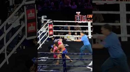 Crazy Knockdown at Rajadamnern Muay Thai Fight Bangkok Thailand