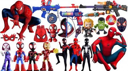 Marvel Spider Man series unboxing, popular Spider Man action dolls, Marvel popular electric toy guns