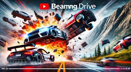 Mixer Trucks &amp; Buses vs Massive Water Pit BeamNG Crashing Trends Live Stream #beamngdrive #shortfeed