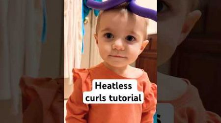 Baby is following all the trends #heatlesscurls #straighthair #funniesthomevideos