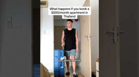 I stayed in the CHEAPEST apartment in Thailand