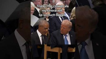 Trump and Obama at Jimmy Carters funeral #donaldtrump #Obama #funny #politics #liberal #democrat