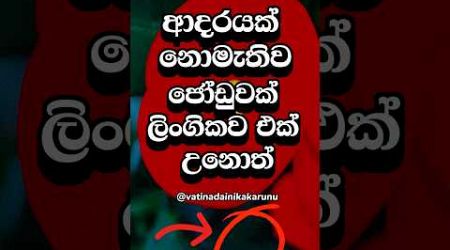 අවංකවම දන්නවද වෙනදේ