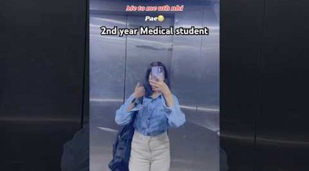 Realistic Day in My life as 2nd Year Med student #shorts #medical #neet #neetmotivation