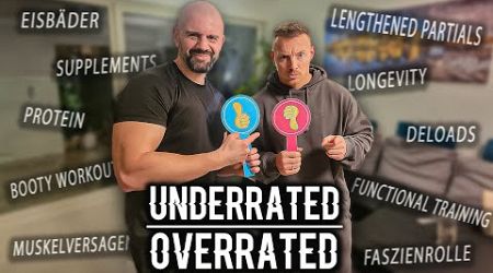 OVERRATED: Coach Stef und Dr. P. bewerten Fitness-Trends! Von Volumen bis Supps | Dr. Malte Puchert