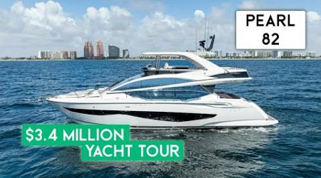 $3.4M - 2024 Pearl 62 Luxury Flybridge Yacht Walkthrough Tour