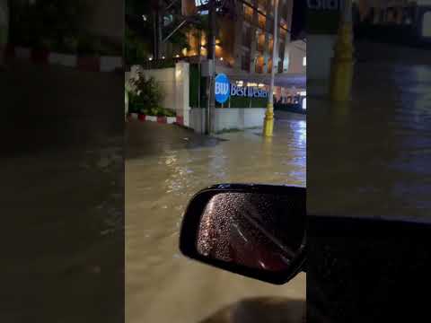 Big #flood in #phuket #thailand #floods #phuketstreetscene #blacktravel #blacktraveler