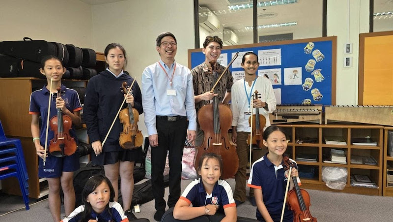 BISP Music Department Welcomes Professional Musicians to String Sensation Ensemble