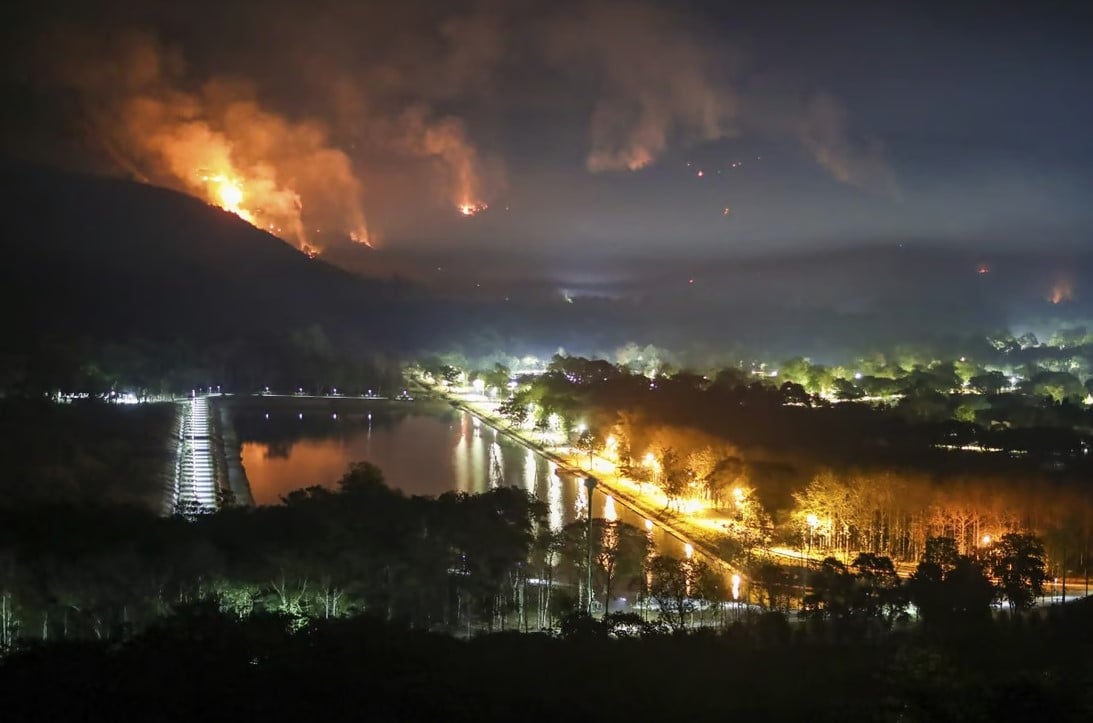 Thailand battles spread of mountain wildfires
