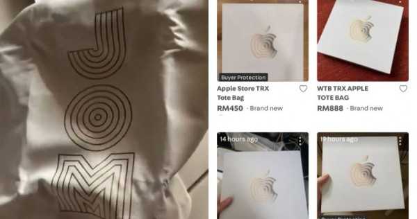 Daily roundup: Opportunists put up free tote bags from Malaysia's first Apple store for sale — and other top stories today