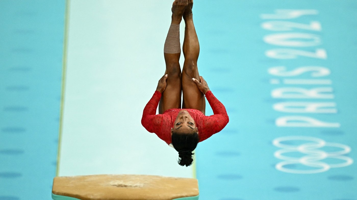 Simone Biles wins her 3rd gold of the 2024 Olympics with the vault named after her