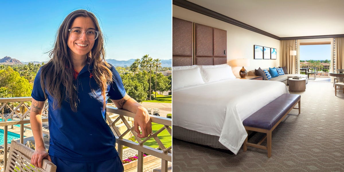 I stayed at one of the best hotels in Arizona, complete with 5 pools and a luxury golf course. Take a look inside my $500-a-night room.