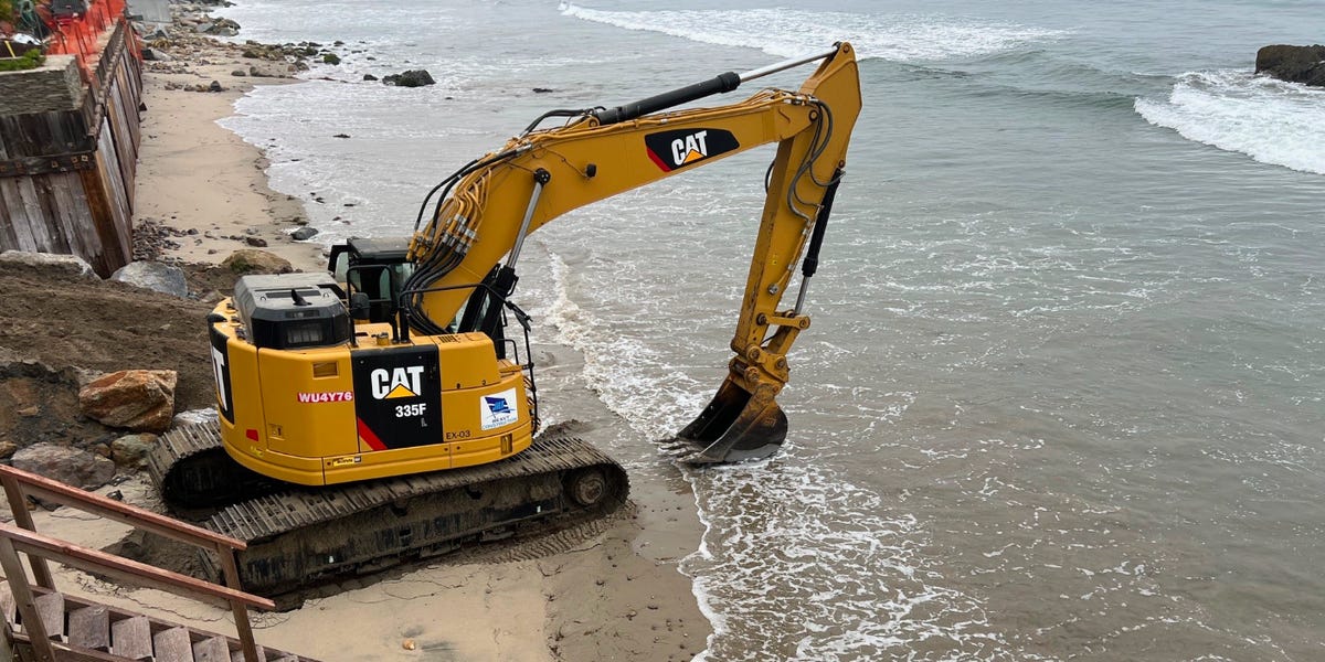 The owner of an MLB team is accused of taking sand from a public Malibu beach for a construction project at his posh home