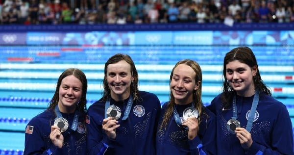 Katie Ledecky becomes the most decorated female Olympic swimmer of all time