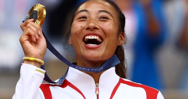 Zheng Qinwen beats Donna Vekic to win historic Olympic tennis gold for China