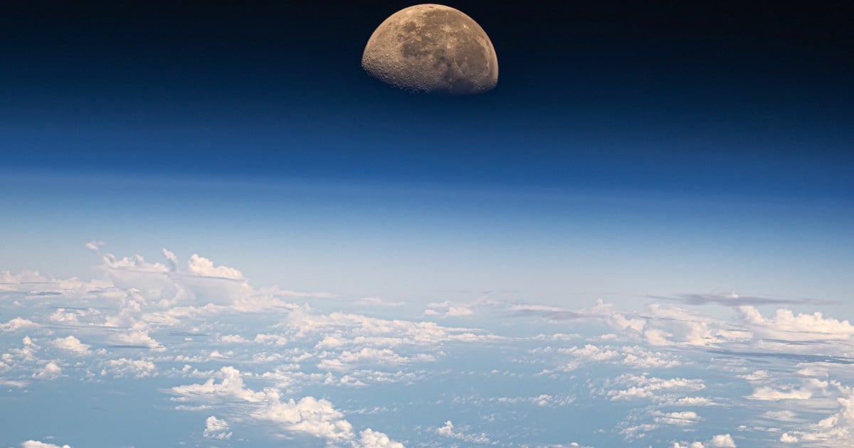 The moon looks majestic in ISS astronaut’s stunning photo