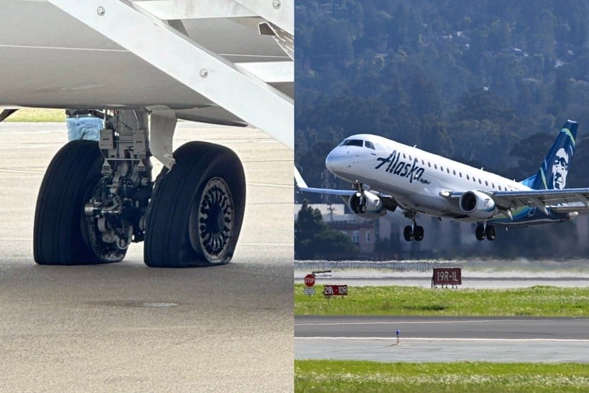 Alaska Airlines plane aborts takeoff, blows tyres to avoid collision with Southwest jet