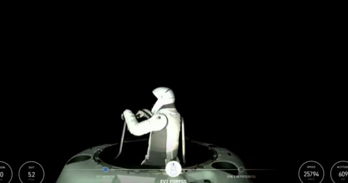 Billionaire and engineer conduct first private spacewalk in SpaceX mission